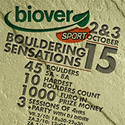 Biover Sport Bouldering Sensations les 2 et 3 octobre à Gand