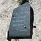 Pose d'une pierre commémorative au Tocclaraju